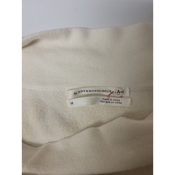 Anthropologie Nina Velvet Soft Sweater Ivory Paisley Women's Size XS - Picture 10 of 16